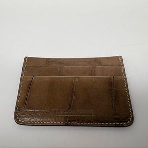 Dooney & Bourke ID Card Case/Holder Italian Leather Croc